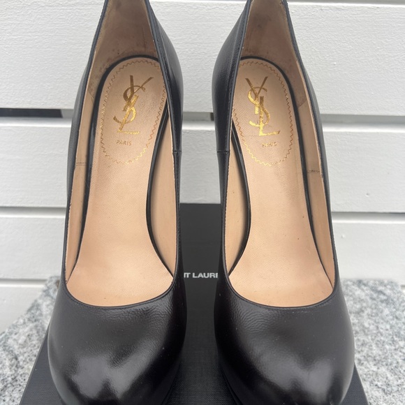 YSL Saint Laurent ❗️AUTHENTIC ‼️ Black Platform Tribtoo pumps, Women Size 39 - Picture 5 of 13